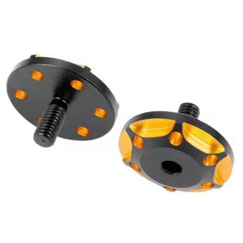 2pcs métal M3 queue aile joint joint vis de fixation pour 1/8/1/10 RC voiture mise à niveau pièces accessoire style B or noir