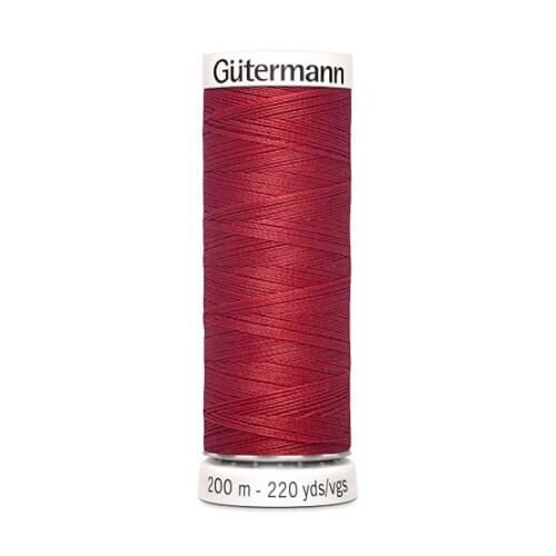 Fil À Coudre 100% Polyester 200m - Gütermann 026 Rouge