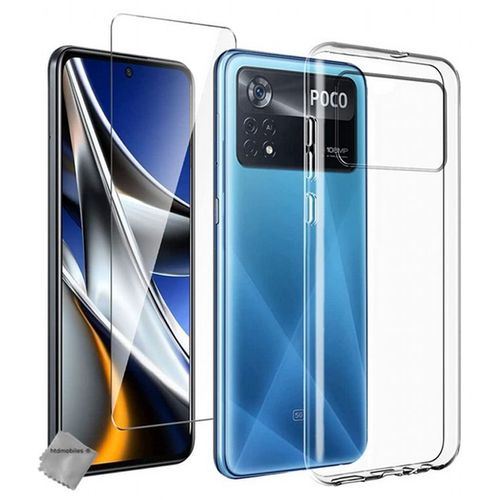 Housse Etui Coque Silicone Gel Fine Pour Xiaomi Poco X4 Pro 5g + Film Ecran - Transparent Tpu