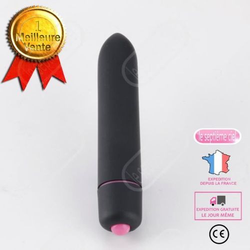 Lsc® Jouets Sexuels Pour Adultes Pointés Longue Balle Dispositif De Masturbation Féminine Masseur De Balle Noir Dix Fréquences