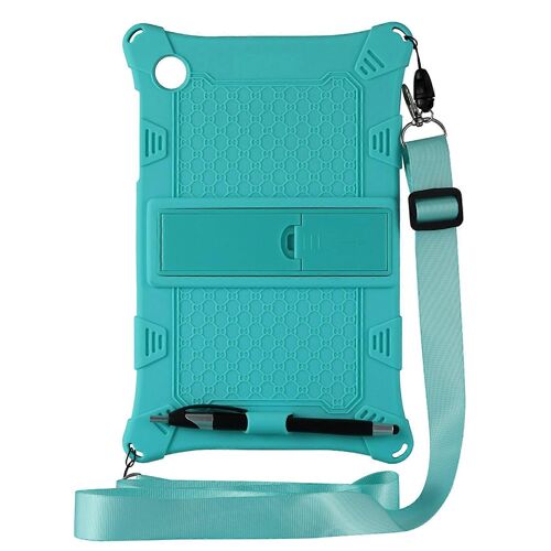 Étui En Silicone Pour Étui Pour Tablette M10 Tb-X606f / M10 X306f 10,3 Pouces Avec Support Et Sangle Pour Tablette (Vert)