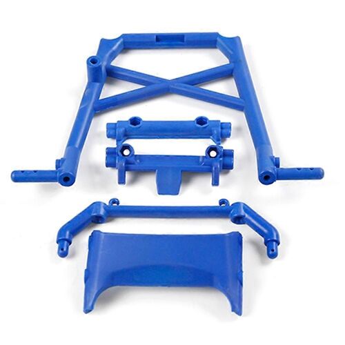 Kit d'assemblage de galerie de toit en nylon haute résistance pour 1/5 ROVAN BAJA KM 5B BAHA RC CAR Toys PARTS-Blue
