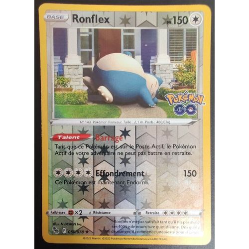 Pokémon Ronflex 055 /078 Reverse Eb10.5 10.5 Pokémon Go