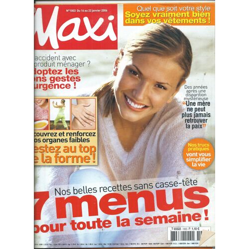 Maxi 16/01/2006 Laetitia Casta, Antoine De Caunes, Penelope Cruz, Lio, Comment Les Moulinex S'en Sortent ?,