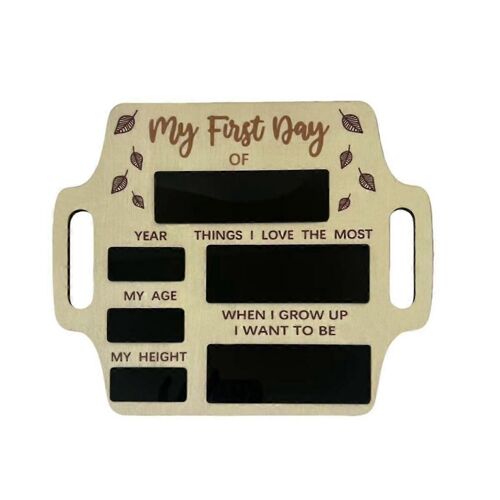 Premier Jour De L'école Signe, Portable Accrocher À L¿Arrière Panneau De Tableau Noir De L'école, Premier Jour De L'école Tableau Commémoratif