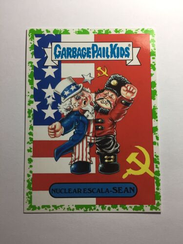Carte Les Crados 2018 Gpk Garbage Pail Kids Sticker Topps Nuclear Escala Sean 5b