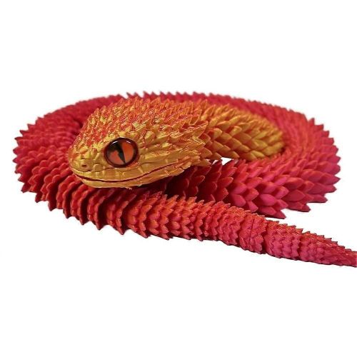 3d Viper Multi-Joint Mobile 3d Serpent Flexible Articulé Figure Modèle Cadeau Cadeau 3d Cadeau C