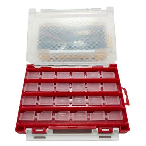 Luya Box Accessoires De Pêche Boîte De Rangement Hameçon En Plomb Double Face Fausse Boîte D'appât Ensemble D'appâts Souples Boîte D'hameçon B