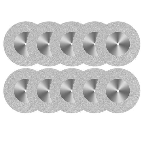 10 pcs disque de coupe en verre 60mm disque de coupe diamanté roues coupées pour outil rotatif perceuse fixation carreaux de polissage