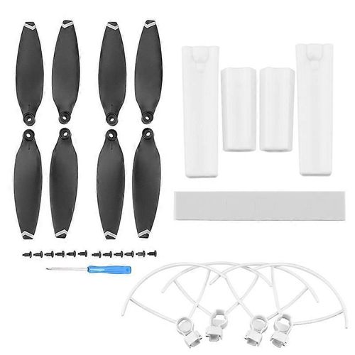Couvercle De Protection De Pale Anti-Collision Hélice Protecteur Garde Et Train D'atterrissage Augmenté Pour X8 Mini Drone, Blanc