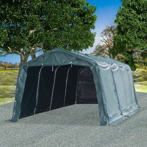 Vidaxl Tente Amovible Pour Bétail Pvc 550 G/M² 3,3 X 6,4 M Vert Foncé