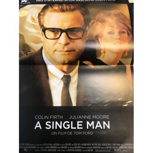 A Single Man - Colin Firth - Julianne Moore - Tom Ford - Affiche De Cinema Pliée 60x40 Cm