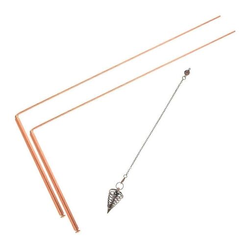 Baguettes De Sourcier En Cuivre Baguettes De Divination En Laiton Pour Outils De Chasse Aux Fantômes, Eau De Divination, Trésor, Objets Enterrés