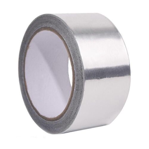 Ruban d'aluminium 2 po x 164 pieds Ruban isolant adhésif en métal Ruban d'aluminium haute température pour conduit de sécheuse
