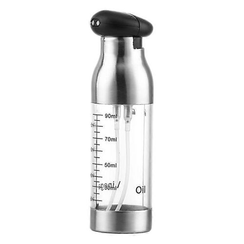 Pulvérisateur d'huile d'olive 2 en 1 Distributeur de vinaigre de dosage de cuisine Bouteille de brouillard d'assaisonnement pour barbecue Outils d'assaisonnement de cuisine 100Ml