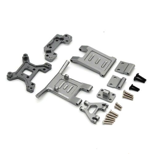 Tour d'amortisseur de pare-chocs avant et arrière en métal pour pièces de mise à niveau de voiture RC 1/12 124018 1/14 LC RACING-DTH, 2