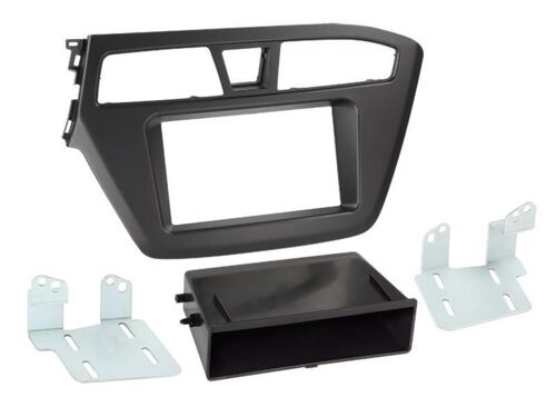 Support 2din Hyundai I20 Ap14 Avec Vide Poche - Noir