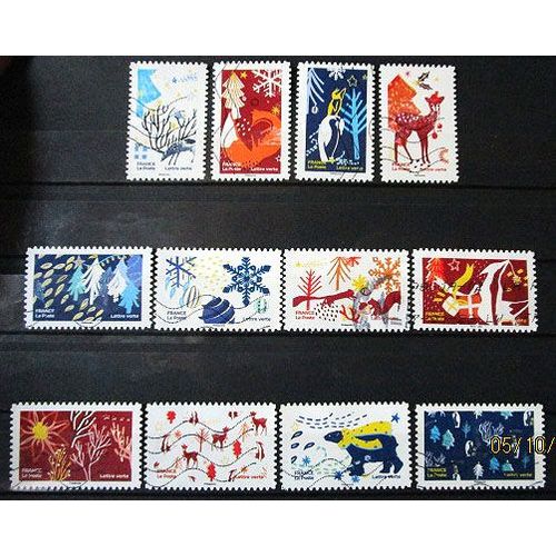 2021. Série Complète Adh2061 À Adh2072: Ensemble Fêtons Un Noël Qui Fait Du Bien.