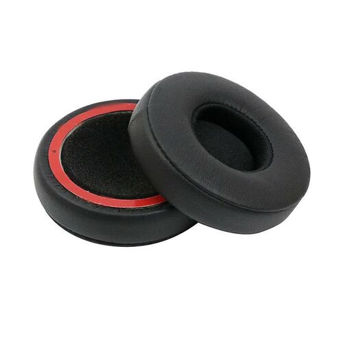 Pour EP Remplacement Housse Coussin Coussinet D'oreille Casque Casque Imitation Cuir (Noir)