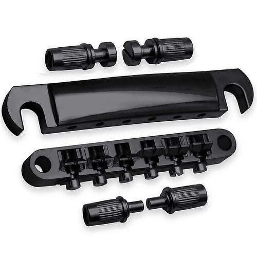 Chevalet De Guitare Locking Tune-O- Ensemble De Chevalet Et De Cordier Pour Accessoires De Pièces De Guitare Électrique Lp/Sg, Noir