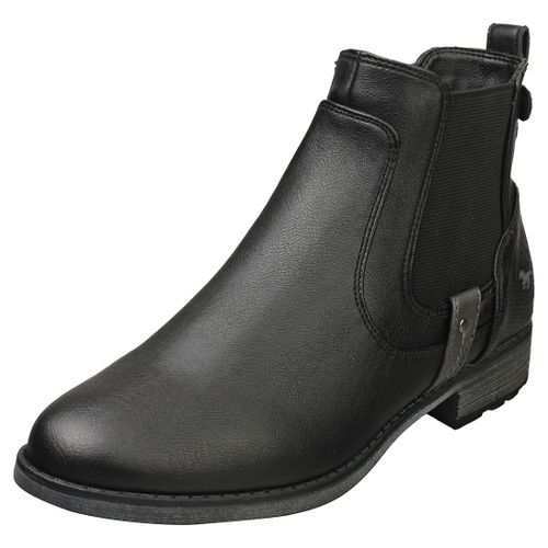 Mustang Side Zip Low Heel Bottes Chelsea Noir