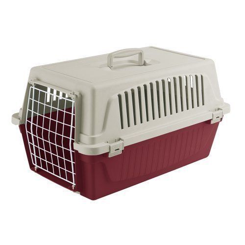 Ferplast Atlas 30el, Panier De Transport Pour Chats Et Chiens, Colori Bordeaux 60 X 40 X 38 Cm