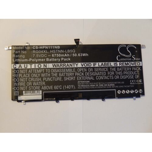 vhbw Batterie compatible avec HP Spectre 13-3000ED Ultrabook, 13-3000EE ordinateur portable Notebook (6750mAh, 7,5V, Li-polymère)