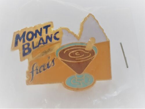 Pins Alimentation Creme Dessert Praline Mont Blanc Frais / Signé Chambourcy
