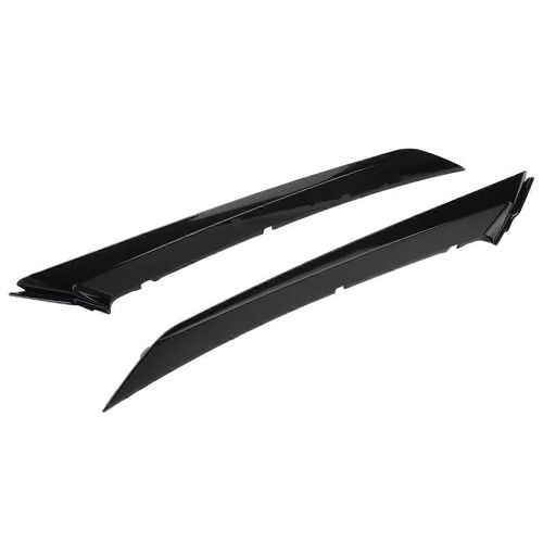 Brillant Noir Voiture Garniture Garniture Bande Lumière Avant Lampe Couvercle Moulures Pour Se Xse 2018-2021