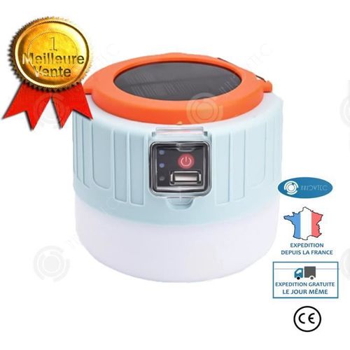 Inn® Lumière De Tente De Télécommande Rechargeable Solaire Extérieure Lumière De Camping Super Lumineuse Lumière De Camping