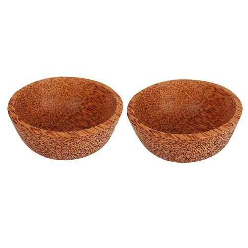 Bol De Noix De Coco Naturelle Anti-Brûlure, Bol D'assaisonnement Pour Steak / / Moutarde / Sauce Soja, Bol En Bois Artisanal