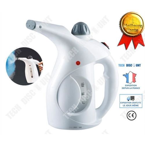 TD® Défroisseur vapeur à main de voyage fer à repasser sans fil portable mini professionnel pas cher steamer blanc vêtement propre