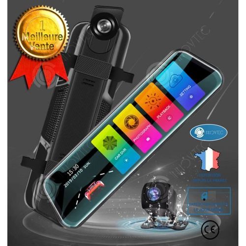 Inn De Conduite De Rétroviseur Multimédia En Continu Écran Tactile 10 Pouces 1440p Double Lentille Vision Nocturne Image Inversée