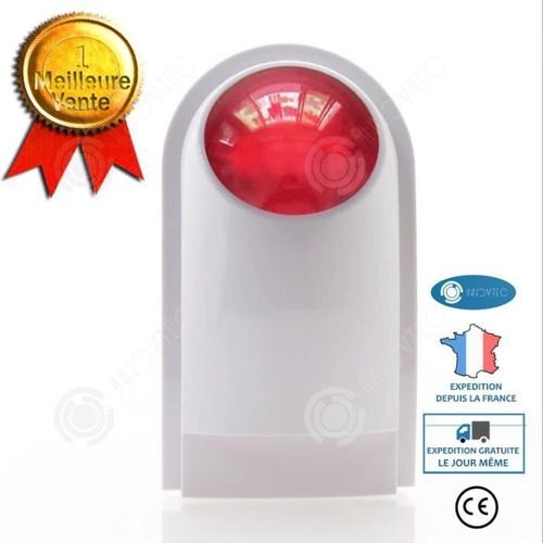 INN® Alarme sonore et lumineuse intelligente sans fil, sirène, alarme antivol sur site, système de sécurité infrarouge pour magasin