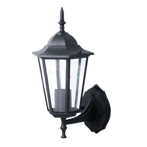Applique Luminaire Mural Aluminium Noir Espace Extérieur Éclairage Jardin Terrasse Façade Ip44