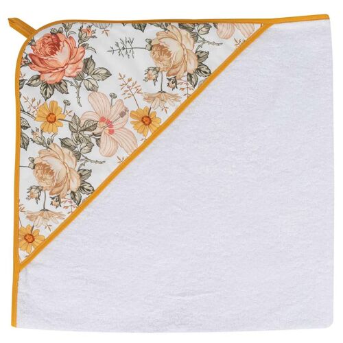 Grande Cape De Bain En Coton Et Bambou- No Vintage