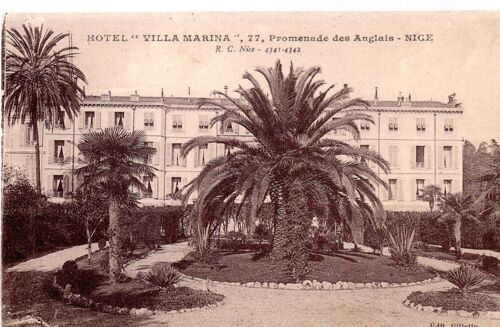 Carte Postale De Nice (Alpes Maritimes) Hôtel Villa Marina, Promenade Des Anglais