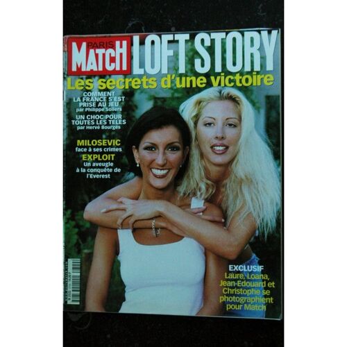 Paris Match N° 2720 12 Juillet 2001 Loft Story Laure Loana