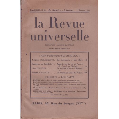 La Revue Universelle N°21