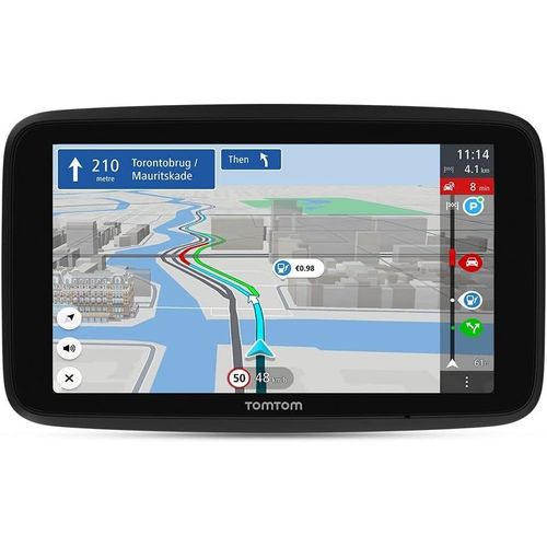 NouvelHorizonstore-GPS Voiture GO Discover, 5 Pouces, Info Trafic, Alertes de Zones de Danger, Cartes Monde, Mise ¿¿ Jour Rapide Via WiFi, Parking, Prix du Carburant, Fixation Magn¿¿tique Aliment¿¿e Noi