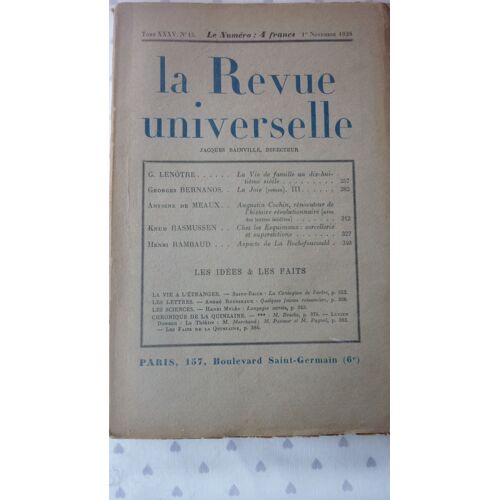 La Revue Universelle Tome 65 Numero 3
