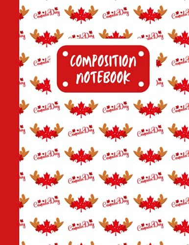 Composition Notebook College Ruled | Canada Day Colorful Pattern |: Large Notebook 8.5 X 11in X 120 Pages For Boys And Girls | Notes, Homework, Doodle