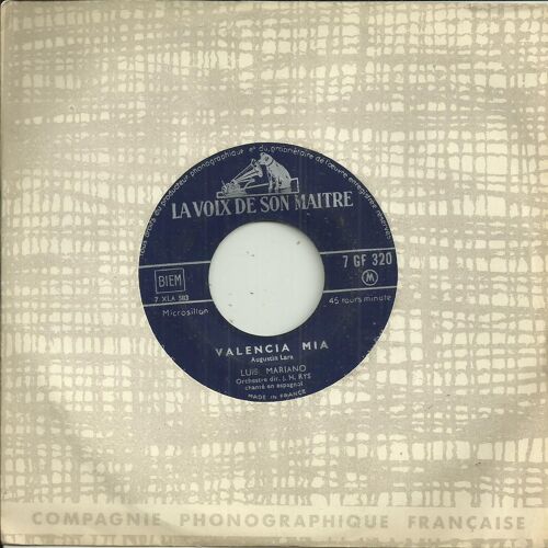 Luis Mariano : Valencia Mia (Chanté En Espagnol) (Augustin Lara) / Granada (Chanté En Espagnol) (Augustin Lara)