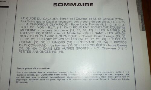 L'information Hippique Année 1968,N°128 À N°139 - Classeur De 12 N° De Janv À Déc 1968 Dont J.O Mexico,10 Sommaires Lisibles