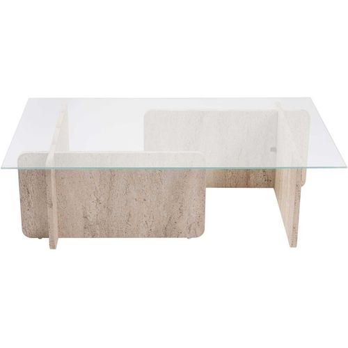 Table Basse En Verre Et Aggloméré Flavio