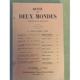 Revue Des Deux Mondes Tome 66 Du 1er Décembre 1941