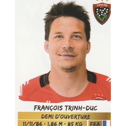 N°250 - Stickers Image Panini Rugby 2016 / 2017 - Francois Trinh Duc - Toulon