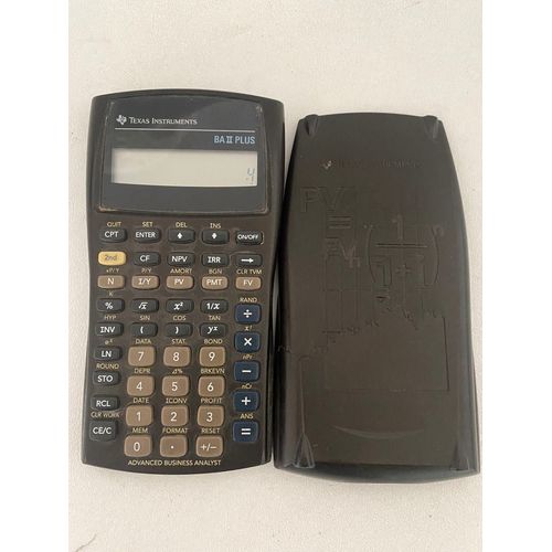 Calculatrice Texas instruments BA II plus