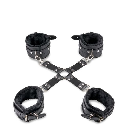 Kit Bondage Menottes Et Attache En Croix