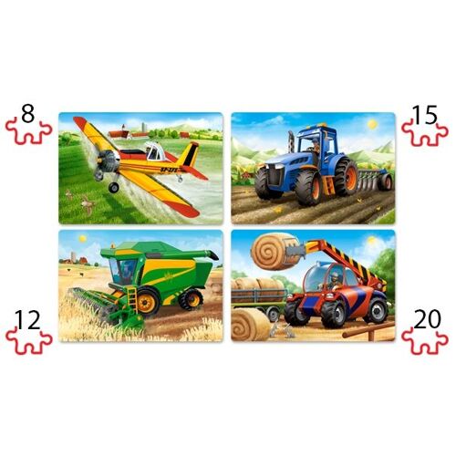 Puzzle 8 Pièces Pièces Xxl - Machines Agricoles